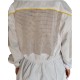 Beekeeping Suit Ventilated Poly Cotton Extra Cool Beekeeper Costume Kit with 2 Hoods Fencing/Folding & Round Brim Hat (3-XL)