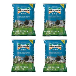 Slow Release Nitrogen Lawn Fertilizer 6-4-0, 32 Pounds (32 Pounds (Pack of 4))