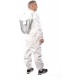 Premium Cotton Beekeeping Suit with Fencing Veil Suitable for Beginner & Commercial Beekeepers Brass Zippers Thumb Straps Hive Tool Pockets-Medium