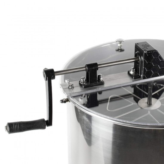 Honey Extractor 8 Frame (only 4 Deep Frames) Stainless Steel SS Honeycomb Manual Crank Spinner BEE-V004B