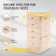 Bee Hive with 10 Medium &20 Deep Honeycomb Foundation Frames, Bee Box for Beekeeper Starter, Beekeeping Supplies Equipment Tool, Wood Complete Honey Bee Hives Kit, 3 Layer Bees House Box