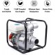 4-Stroke 210cc Gas Engine Water Pump, 3 inch, 7.5HP 265 GPM, Gasoline Powered Trash Water Transfer Pump Portable High Pressure for Irrigation Pool