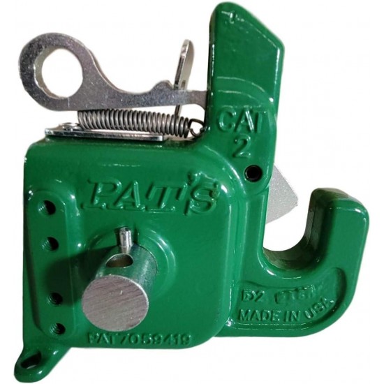 CAT#2 Green) w/Stabilizer Bar - Best Quick Hitch System On The Market – Flexible, Durable, and Affordable - Comes w/ 4 Pair of Lynch Pin Washers