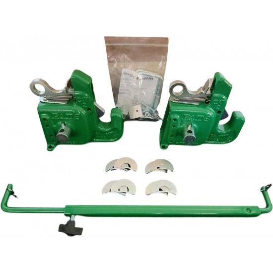 CAT#2 Green) w/Stabilizer Bar - Best Quick Hitch System On The Market – Flexible, Durable, and Affordable - Comes w/ 4 Pair of Lynch Pin Washers