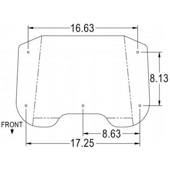 Seat Cushion Set - 2 Piece Vinyl Black/White fits Allis Chalmers D10 175 170 7050 D14 185 D17 200 D12 180 D15 190 D19 220 D21 7030 70236460