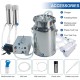 14L cow/goat two-in-one milking machine,portable pulsating vacuum pump,food grade 304 stainless steel milk bucket,bucket lid with check valve,stop when milk is full (13200mAh battery model)