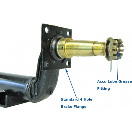 Utility Trailer Axle Drop Beam 3,500lbs 85 Inch Hub Face with Weld On Spring Seats