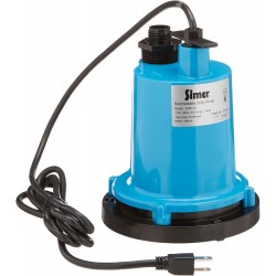 2300 Submersible Utility Pump, 1320 Max GPH, 1/4 Hp, 115 Vac, 5.6 A, 60 Hz, 8 Ft