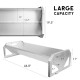 Solution4Patio Portable 45 Long Galvanized Steel Livestock Feeding Trough, Heavy-Duty Large Capacity Feeder, Easy to Clean, for Calves, Sheep, Horses, Alpacas and Goats, B807A02