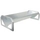 Solution4Patio Portable 45 Long Galvanized Steel Livestock Feeding Trough, Heavy-Duty Large Capacity Feeder, Easy to Clean, for Calves, Sheep, Horses, Alpacas and Goats, B807A02