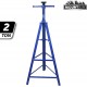 Mountain 52004 2 Ton Automotive Under Hoist Transmission Tripod Stand for Garages, Repair Shops, and DIY, 4,000 lbs. Capacity, Support Range 49-79.75, Heavy Duty Steel, Self Locking Acme Screw, Blue