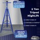 Mountain 52004 2 Ton Automotive Under Hoist Transmission Tripod Stand for Garages, Repair Shops, and DIY, 4,000 lbs. Capacity, Support Range 49-79.75, Heavy Duty Steel, Self Locking Acme Screw, Blue