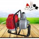 1 2Stroke Gas Powered Water 2HP Water Transfer Pump Portable 2 Stroke 43cc Gas Powered Water Transfer Pump Garden Irrigation