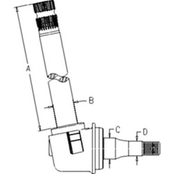 Spindle - Economy RH/LH fits John Deere 5205 5105 RE73022
