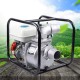 Gas Gasoline Water Pump, 3 Inch 4 Stroke 7.5HP Portable Petrol Water Transfer High Pressure Pump Semi-Trash Water Pump for Agricultural Irrigation, Drainage And Flood Resistance, Aluminum