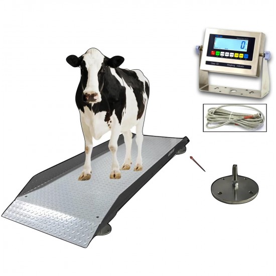 SellEton SL-929 Livestock & Cattle Alleyway Scale Anima | 5000 Lbs X 1 Lb