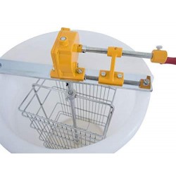 Manual Plastic Honey Extractor 2 Frame Langstroth Tangential Spinner Convenient Durable Simple & Economical