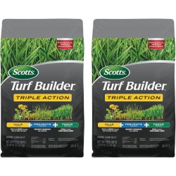 Turf Builder Triple Action1 - Weed Killer, Crabgrass Preventer, Lawn Fertilizer, 12,000 sq. ft. (2-Pack)