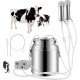 Cow Milking Machine Cow Milking Machine, Pulsation Rechargeable Battery Vacuum Pump Milker, Automatic Portable Livestock Milking Equipment (Battery Milker 7L,for Cow