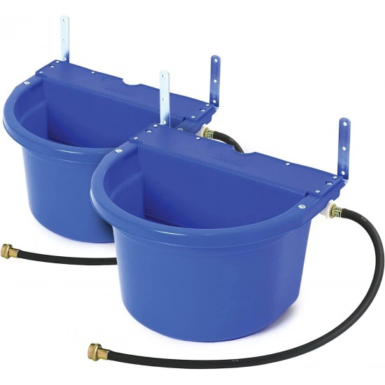 FW16BLUE 4 Gal Auto Float Controlled Waterer Livestock (2 Pack)