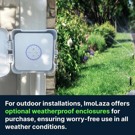 6-Zone Smart Sprinkler Controller: WiFi Irrigation Controller with Automated Watering and App Control, Save Water Through Rain, ze, Wind and Saturation Skip