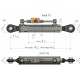 Hydraulic Top Link Cat. 1-1 with Locking Block 18 1/8” - 26 3/8” with 2 x Hose