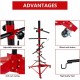 70.9in Universal Auto Panel Tree Paint Support Paint Stand Panel Holder Adjustable Center Post Post Steel Powder Coated Hang Automotive Doors Fenders Bumpers