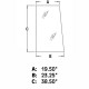 Cab Glass Side Upper Fits John Deere 310 410 210C 410B 315 510