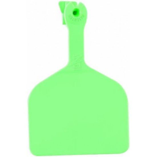 1000 Count 1-Piece Blank Feedlot Tags, Green