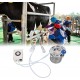 Goat Milker Pulsation Vacuum Pump, 6L Large Capacity Portable Milking Supply Electric Milking Machine for Farm Livestock (100‑240V)