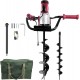 Electric Post-Hole Digger with Storage Bag, Earth Auger Drill, 6-Inch with 4-inch Auger Bit Earth Auger with Carry Bag