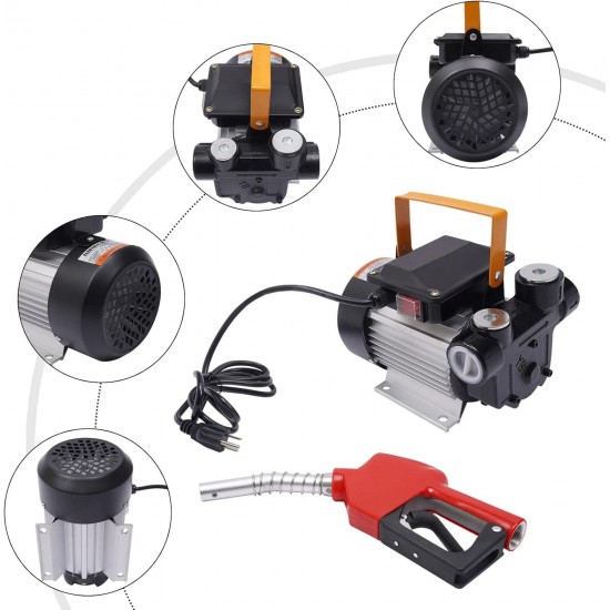 Powerful 15.75GPM Electric Oil Transfer Pump Kit with Premium Materials and Safety Features