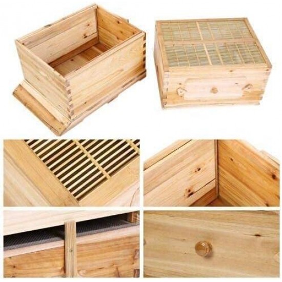 Auto Flows Beehive - Cedar Wooden Bee House with 7 Panel for Beekeeper