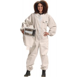 U75 Natural Cotton Beekeeper Suit with Square Veil