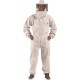 U75 Natural Cotton Beekeeper Suit with Square Veil, XXXL, Beige