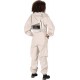 U75 Natural Cotton Beekeeper Suit with Square Veil, XXXL, Beige