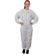 411 Polycotton Beekeeping Suit with Fencing Veil, 6XL, Linen White