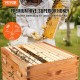 Bee Hive, 10 Frame Complete Beehive Kit, Dipped in 100% Natural Beeswax Includes 1 Deep Brood & 1 Medium Honey Super Box with Waxed Foundations, for Beginners & Pro Beekeepers, 2 Layer