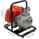 Water Pump, 1 inch Gas-Powered Water Transfer Pump 2 Stroke Semi-Trash Water Pump Portable Single-cylinder Air-cooled Water Transfer Pump for Agricultural Irrigation, Garden Farmland Pump