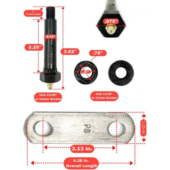 ty 3,500 lbs. Trailer Axle Suspension Kit Incl. Leaf Springs, Hanger & U-Bolt kit