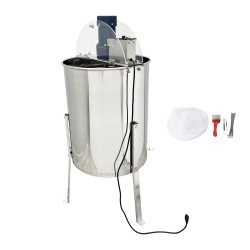 4 Frame Electric Honey Extractor Machine 304 Stainless Steel Honeycomb Drum Spinner Beekeeping Equipment with Beekeeping Tools Kit 110V