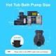 Bath Pump, 1.0HP Hot Tub Bath Pump - LX Pump Motor 115V, 1.5 Port, 0.75KW Input Power - Compatible with OEM models (Model: WCA100)