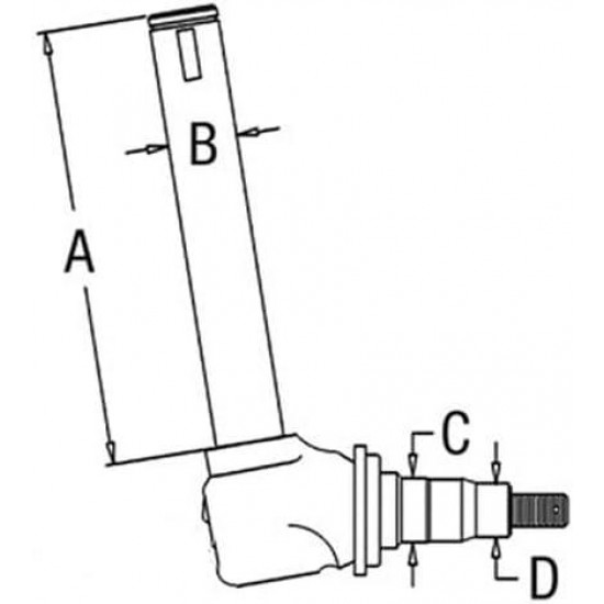 Spindle - Right Hand/Left Hand fits Allis Chalmers 6070 6060 70272281