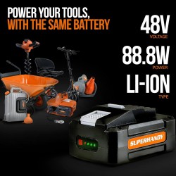 Lithium-Ion Rechargeable Battery 48V DC 2Ah 88.8 Watt Hours (for The SuperHandy Mobility Scooter, ULV Foggers, Earth/Ice Auger and More) (BL481-SH)