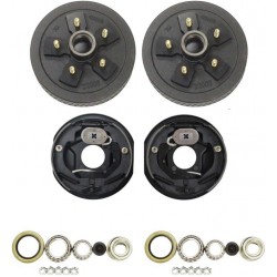 5 on 4.5 Trailer Hub Drum Kits with 10X2-1/4 Electric brakes for 3500 lbs axle (2 Hub + 2 Brake (L&R))