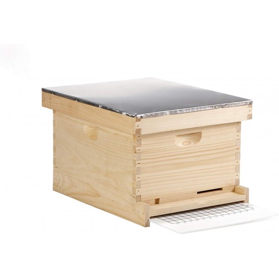 10-Frame Complete Hive Complete Beehive with Frames for Beekeeping (Item No. HIVE10)