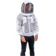 Beekeeping Ventilated Jacket Ultra Cool 3 Layers Mesh with 2 Hoods Fencing and Round Brim Hat(LARGE)