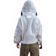 Beekeeping Ventilated Jacket Ultra Cool 3 Layers Mesh with 2 Hoods Fencing and Round Brim Hat(LARGE)