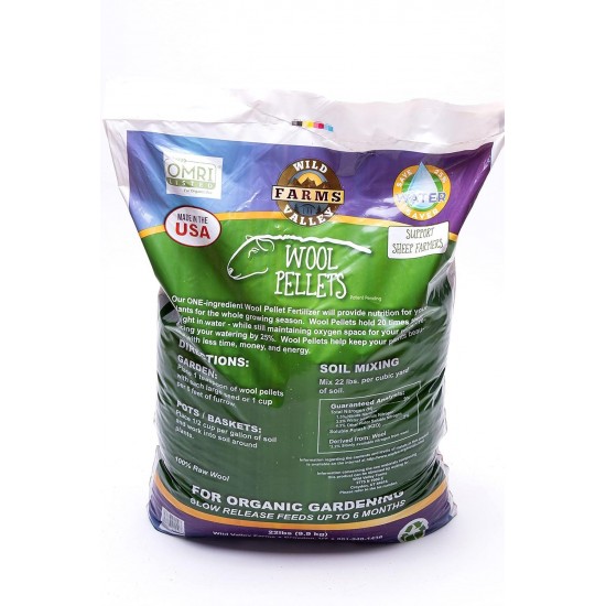 Wool Pellets Water Holding Fertilizer- 22lbs Bag