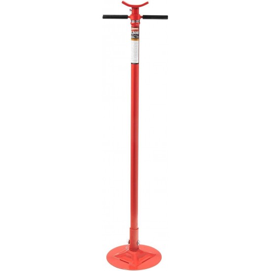 Sunex 6809A, Underhoist Support Stand, ¾ Ton Capacity & BIG RED TR4053 Torin Hydraulic Garage/Shop Telescoping Transmission Floor Jack: 1/2 Ton (1,000 lb) Capacity, Red